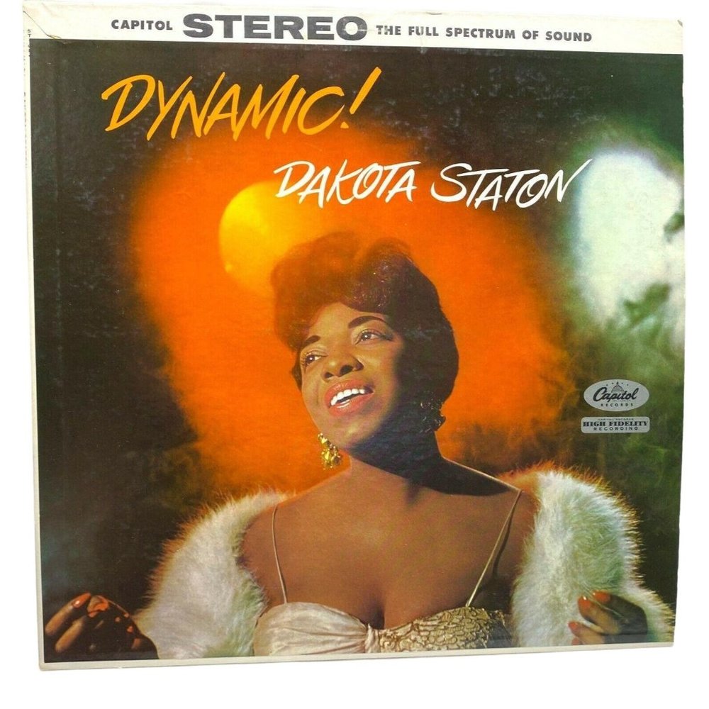 Dakota Staton Dynamic! Vinyl LP 1962 Capitol Records Stereo ST-1054 VG+